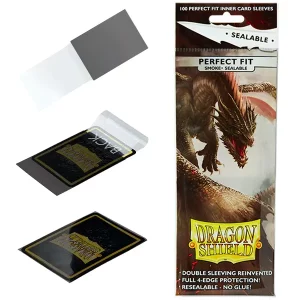 Dragon Shield Perfect Fit Sealable Smoke 100 Sleeves