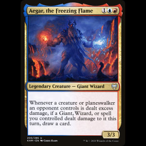 MTG Aegar, la Llama Congeladora (Aegar, the Freezing Flame) Kaldheim khm#200