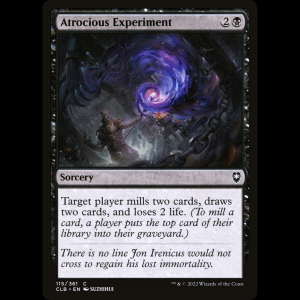 MTG Experimento atroz (Atrocious Experiment) Commander Legends: Battle for Baldur's Gate clb#115