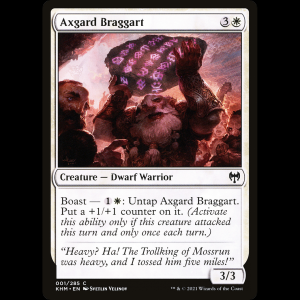 MTG Fanfarrón de Axgard (Axgard Braggart) Kaldheim khm#1