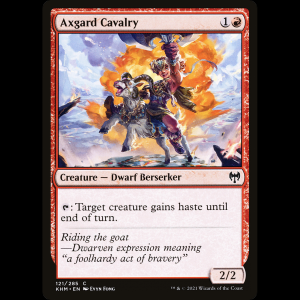 MTG Cabrallería de Axgard (Axgard Cavalry) Kaldheim khm#121