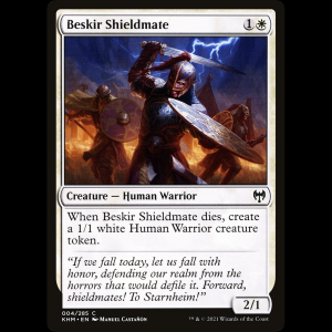 MTG Escudante beskir (Beskir Shieldmate) Kaldheim khm#4