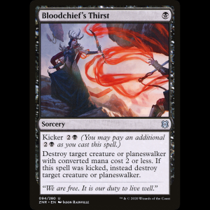 MTG Sed del jefe de sangre (Bloodchief's Thirst) Zendikar Rising znr#94