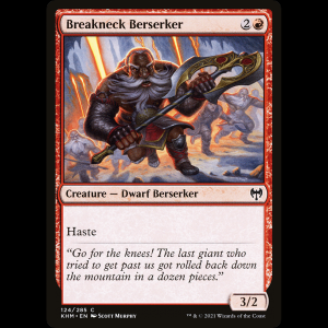 MTG Berserker vertiginoso (Breakneck Berserker) Kaldheim khm#124