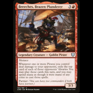 MTG Breeches, Brazen Plunderer Commander Legends cmr#165