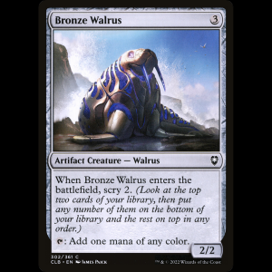 MTG Morsa de bronce (Bronze Walrus) Commander Legends: Battle for Baldur's Gate clb#302