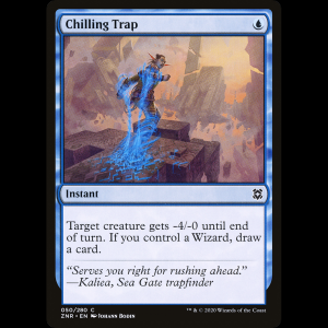 MTG Trampa espeluznante (Chilling Trap) Zendikar Rising znr#50