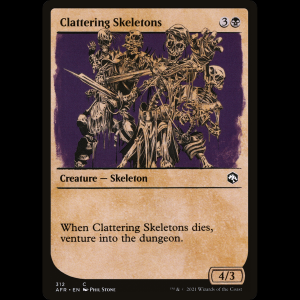 MTG Clattering Skeletons Adventures in the Forgotten Realms afr#312