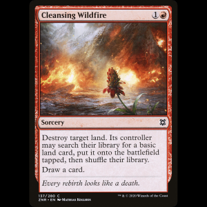 MTG Incendio purificador (Cleansing Wildfire) Zendikar Rising znr#137