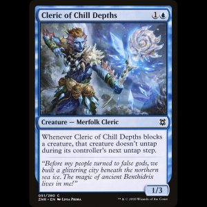 MTG Cleric of Chill Depths Zendikar Rising znr#51