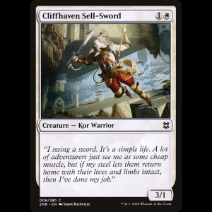 MTG Cliffhaven Sell-Sword Zendikar Rising znr#8