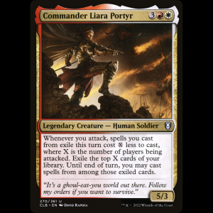 MTG Comandante Liara Portyr (Commander Liara Portyr) Commander Legends: Battle for Baldur's Gate clb#270