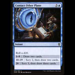 MTG Contactar con otro plano (Contact Other Plane) Commander Legends: Battle for Baldur's Gate clb#62