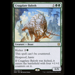 MTG Báloth armazón de risco (Cragplate Baloth) Zendikar Rising znr#183