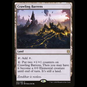 MTG Yermos reptantes (Crawling Barrens) Zendikar Rising znr#262