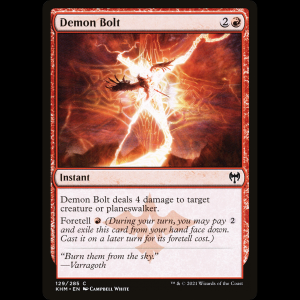 MTG Rayo demoníaco (Demon Bolt) Kaldheim khm#129