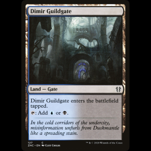 MTG Portal del Gremio Dimir (Dimir Guildgate) Zendikar Rising Commander znc#127