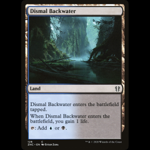 MTG Laguna lúgubre (Dismal Backwater) Zendikar Rising Commander znc#128