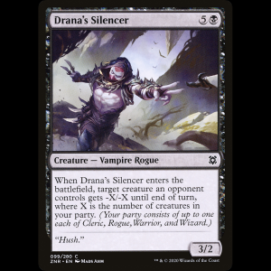 MTG Silenciador de Drana (Drana's Silencer) Zendikar Rising znr#99