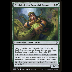 MTG Druida de la Arboleda Esmeralda (Druid of the Emerald Grove) Commander Legends: Battle for Baldur's Gate clb#226