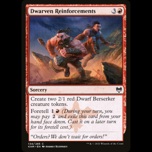 MTG Refuerzos enanos (Dwarven Reinforcements) Kaldheim khm#134