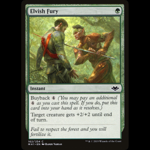 MTG Elvish Fury Modern Horizons mh1#162