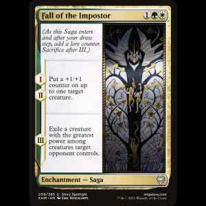 MTG Caída del Impostor (Fall of the Impostor) Kaldheim khm#208