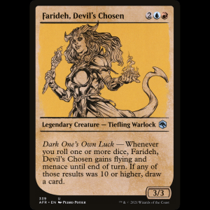 MTG Farideh, Devil's Chosen Adventures in the Forgotten Realms afr#339