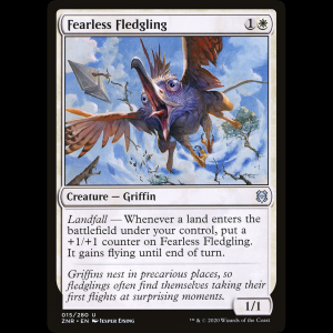 MTG Fearless Fledgling Zendikar Rising znr#15