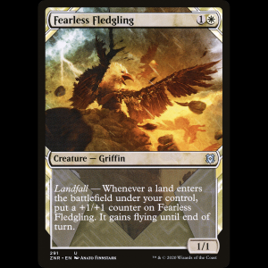 MTG Polluelo sin miedo (Fearless Fledgling) Zendikar Rising znr#291