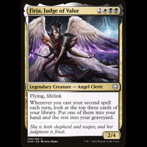 MTG Firja, jueza del valor (Firja, Judge of Valor) Kaldheim khm#209