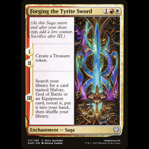 MTG Forging the Tyrite Sword Kaldheim khm#211