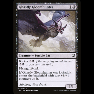 MTG Cazador de penumbra funesto (Ghastly Gloomhunter) Zendikar Rising znr#103