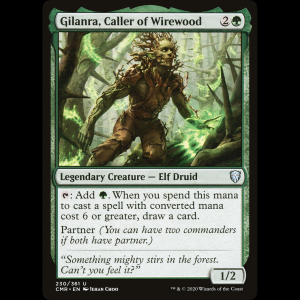 MTG Gilanra, Llamador de Wirewood (Gilanra, Caller of Wirewood) Commander Legends cmr#230