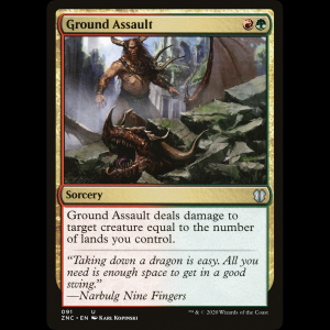 MTG Asalto terrestre (Ground Assault) Zendikar Rising Commander znc#91