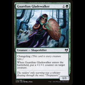 MTG Guardián recorreclaros (Guardian Gladewalker) Kaldheim khm#174