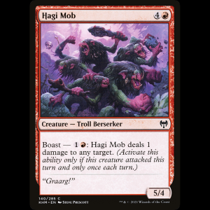 MTG Turba de hagis (Hagi Mob) Kaldheim khm#140