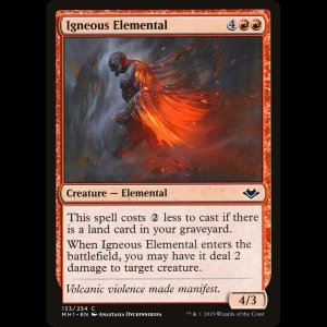 MTG Elemental ígneo (Igneous Elemental) Modern Horizons mh1#133