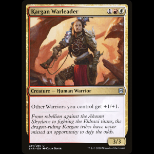 MTG Líder de guerra kargana (Kargan Warleader) Zendikar Rising znr#224