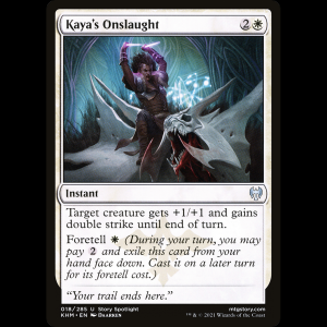 MTG Embestida de Kaya (Kaya's Onslaught) Kaldheim khm#18
