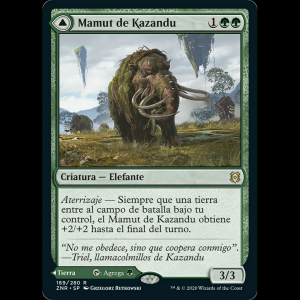 MTG  (Kazandu Mammoth // Kazandu Valley) Zendikar Rising znr#189