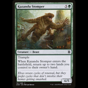 MTG Destructor de Kazandu (Kazandu Stomper) Zendikar Rising znr#191