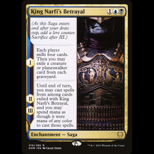 MTG Traición del rey Narfi (King Narfi's Betrayal) Kaldheim khm#219