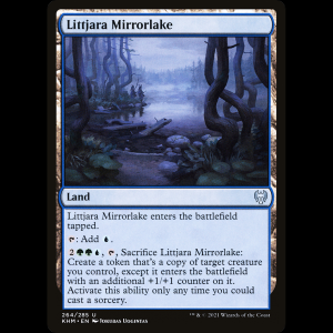 MTG Lago del reflejo de Littjara (Littjara Mirrorlake) Kaldheim khm#264