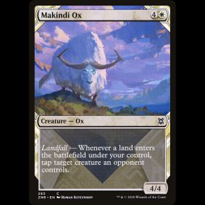 MTG Buey de Makindi (Makindi Ox) Zendikar Rising znr#293