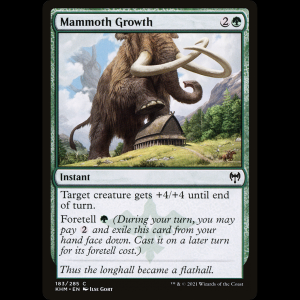 MTG Crecimiento de mamut (Mammoth Growth) Kaldheim khm#183