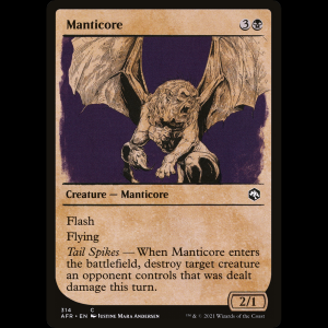 MTG Mantícora (Manticore) Adventures in the Forgotten Realms afr#314