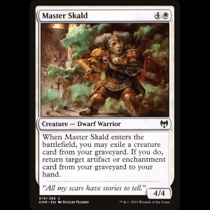 MTG Escalda versada (Master Skald) Kaldheim khm#19