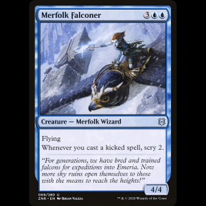MTG Halconera tritón (Merfolk Falconer) Zendikar Rising znr#69