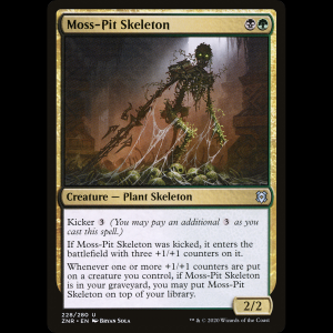 MTG Esqueleto de la pedrera musgosa (Moss-Pit Skeleton) Zendikar Rising znr#228